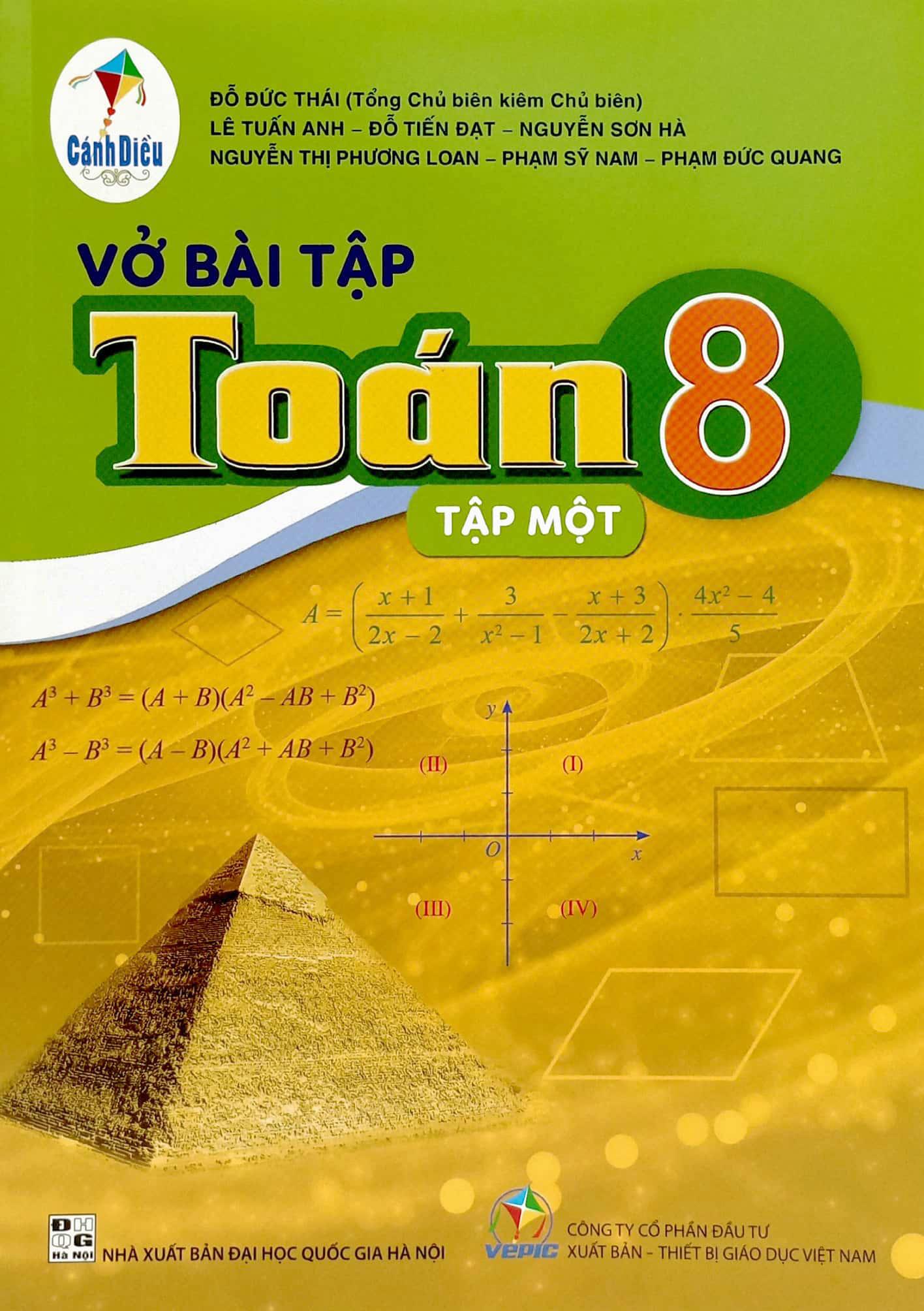 Vở Bài Tập Toán 8 - Tập 1 (Cánh Diều) (2023)