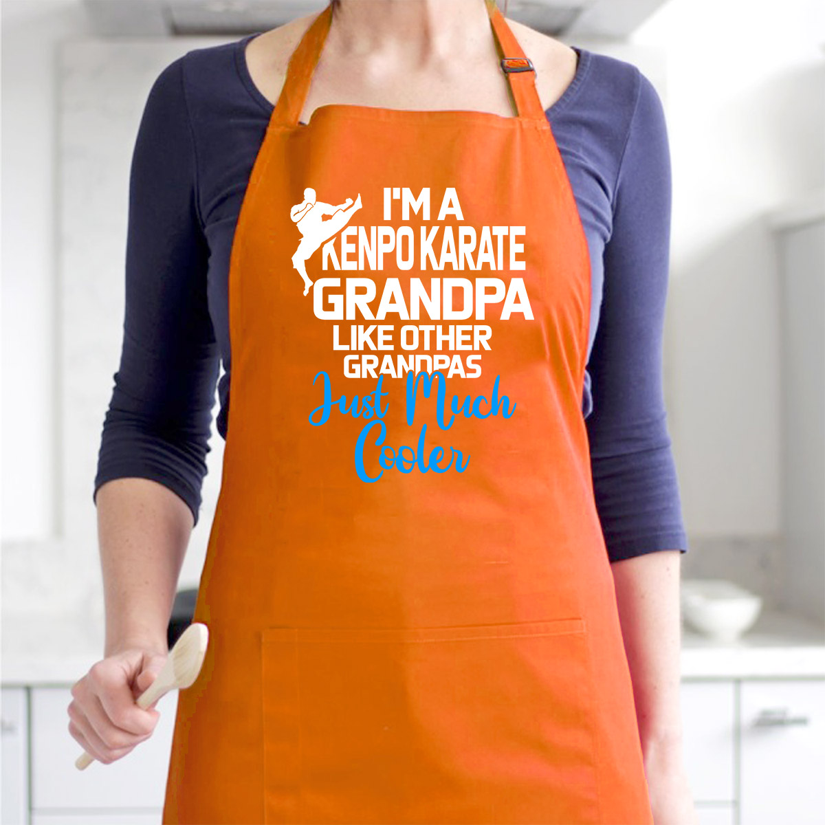 Tạp Dề Làm Bếp In họa tiết GRPANB491 -Tôi là một Karpo giống như những ông nội khác – Màu Cam