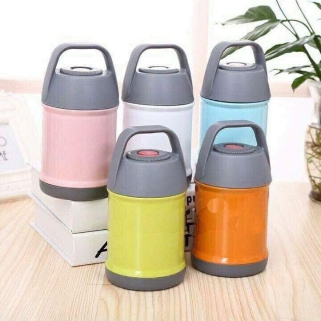 BÌNH Ủ CHÁO NHẬT 450ml GIỮ NHIỆT NÓNG HOẶC GIỮ LẠNH CAO CẤP RUỘT INOX 304 SIÊU XỊN CÁCH NHIỆT CHÂN KHÔNG