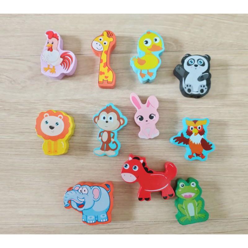 Bộ đồ chơi thông minh câu cá ghép số bằng gỗ cho bé