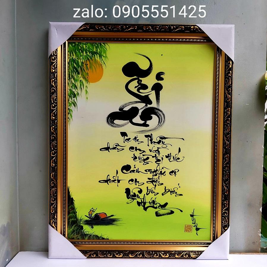 Thư pháp TRI ÂN Thầy cô. Quà tặng 20/11, 8/3, 20/10, sinh nhật, tết. Tranh treo tường, trang trí.