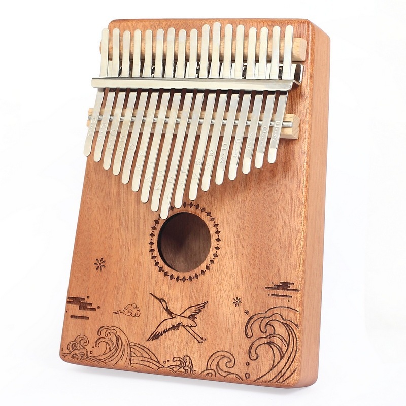 Đàn Kalimba 17 Phím - Đàn Kalimba Thumbs Piano Sử Dụng Ngón Tay | Tặng kèm búa chỉnh, khăn lau, dán nốt phím