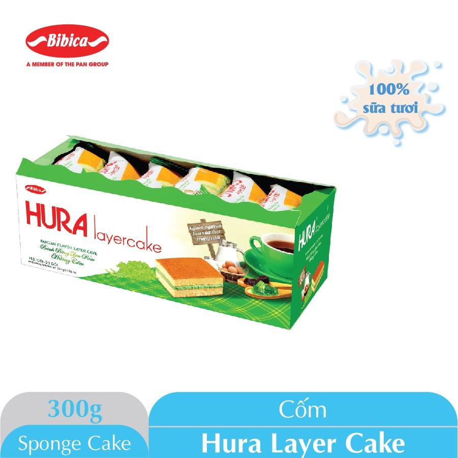 Bánh Bông Lan Cuộn Hura Layer Cake 300 gam Bibica