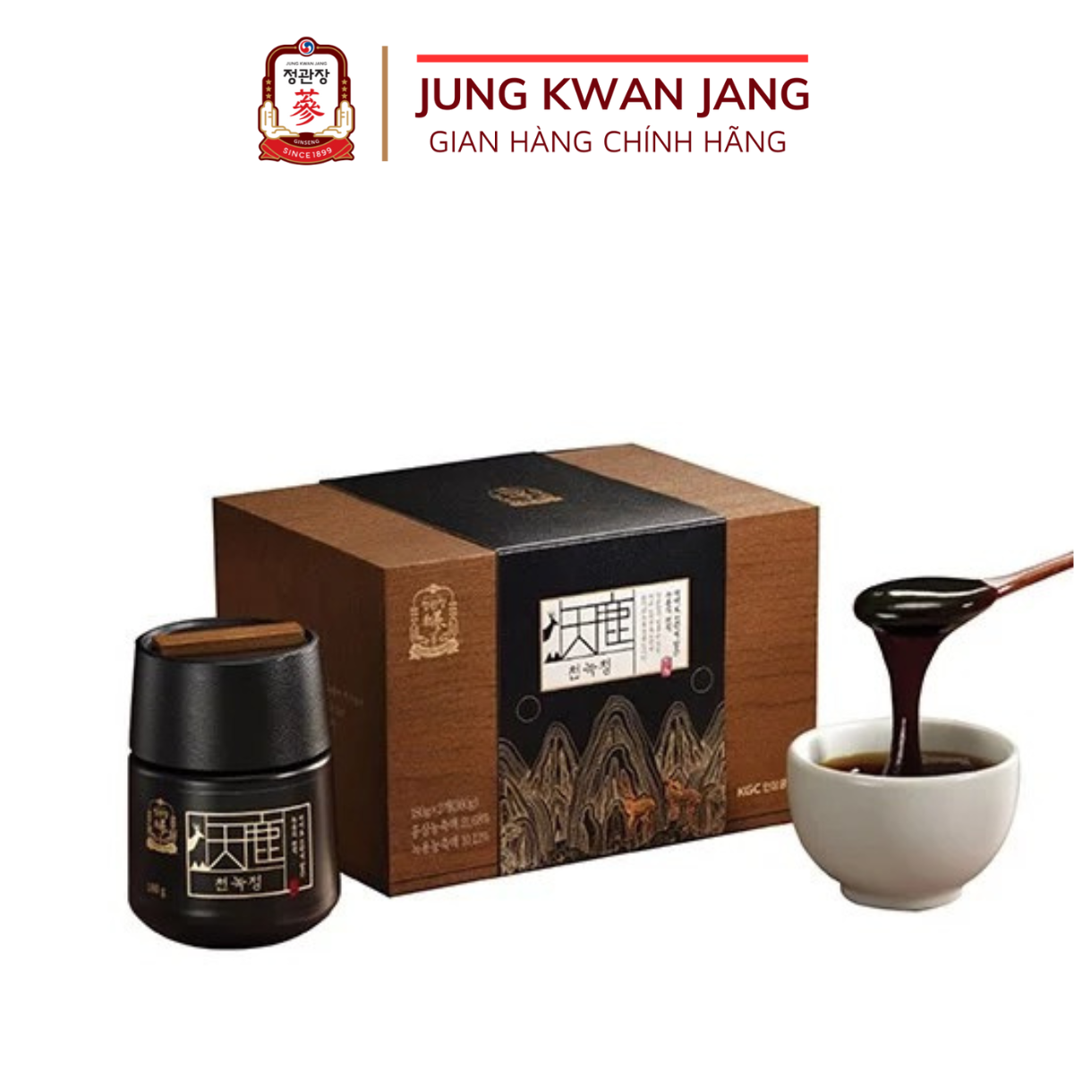 Tinh Chất Hồng Sâm Nhung Hươu Cheon Nok Thượng Hạng KGC Jung Kwan Jang (Hộp 180g)