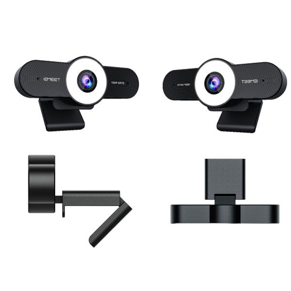 Webcam eMeet C970L Full HD 1080P kèm micro, tùy chỉnh độ sáng, chỉnh màu - Hàng chính hãng