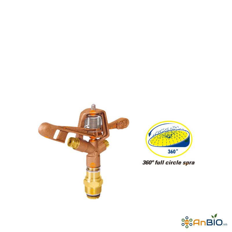 Béc phun tưới nước 2 tia cánh đập 360 độ SW-P0133