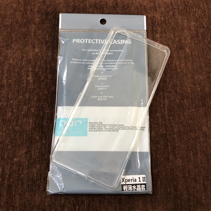 Ốp lưng cho Sony Xperia 1 mark 2 dẻo Gor - Hàng nhập khẩu