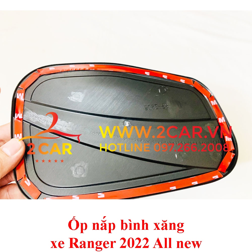 Ốp Nắp Bình Xăng Xe Ford Ranger 2022 2023 Nhựa Đen cao cấp
