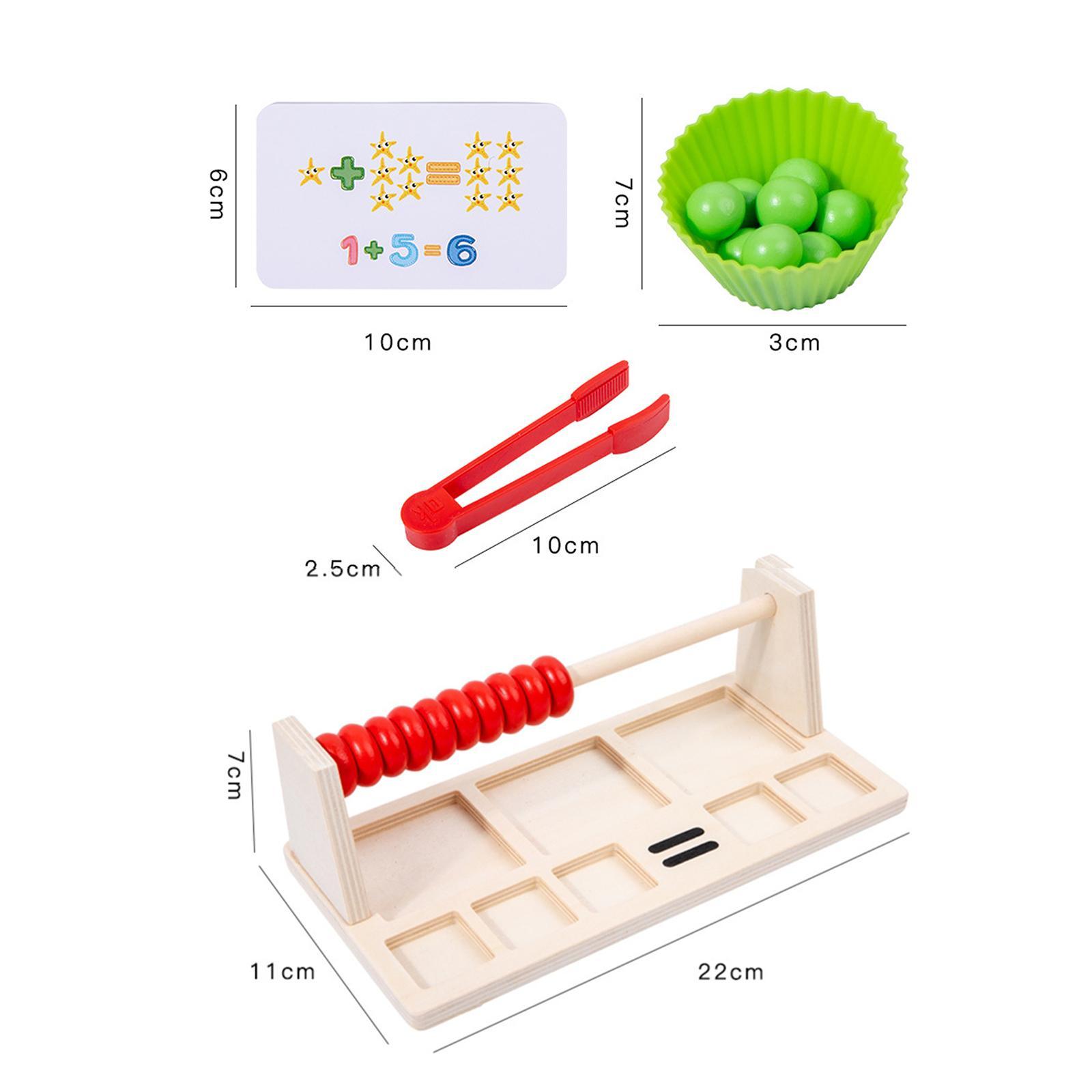 Learning Math Toy Gifts Color Sorting Educational Learning Toy Multicolor Teaching Aids Matching Board Wooden Toddler