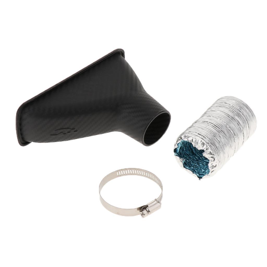 3 Sets Car Front Bumper Turbo Cold Air Intake Pipe Turbine Inlet Pipe Kit