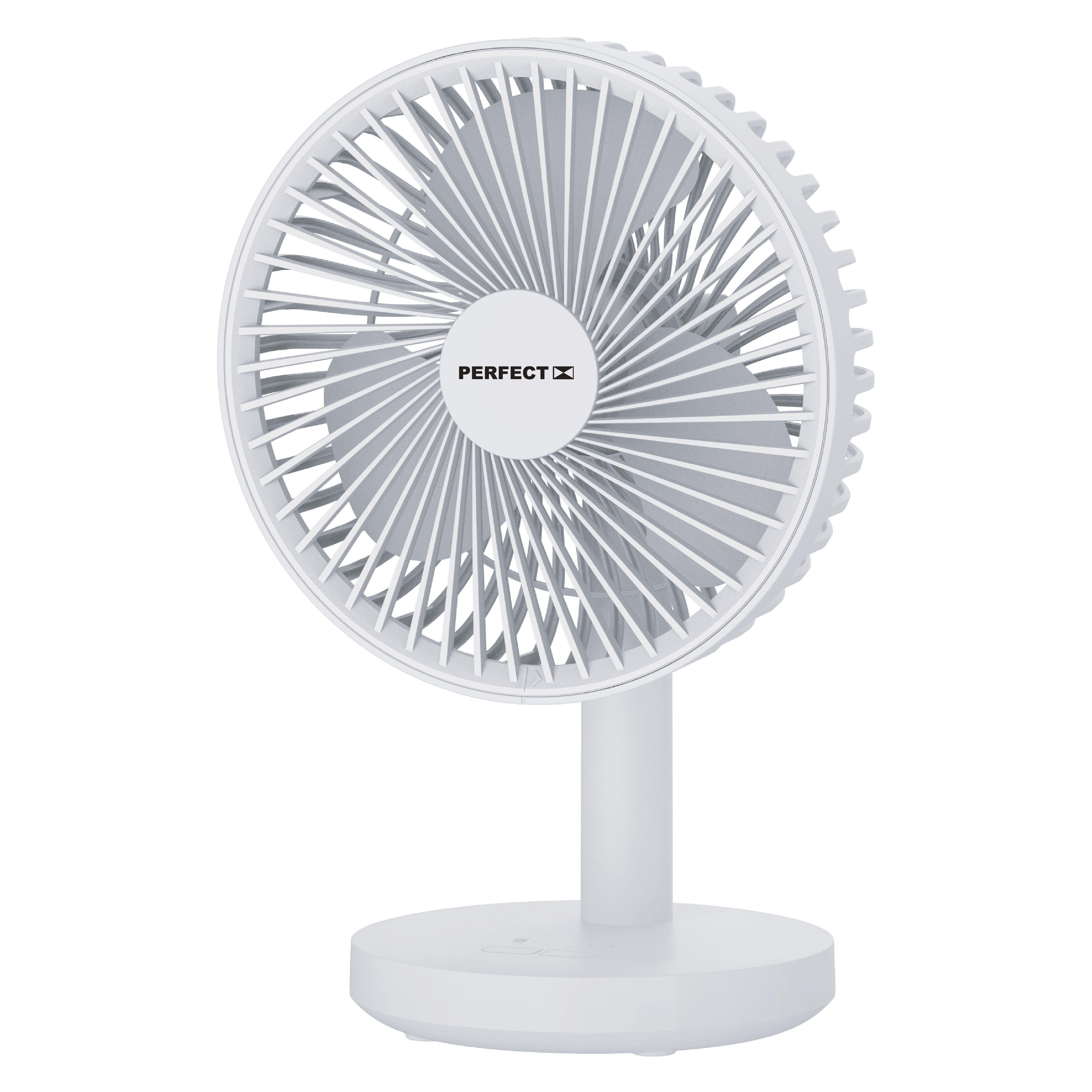 Quạt Để Bàn Có Sạc Tích Điện Perfect PF-QB2170 (Trắng) - Hàng chính hãng