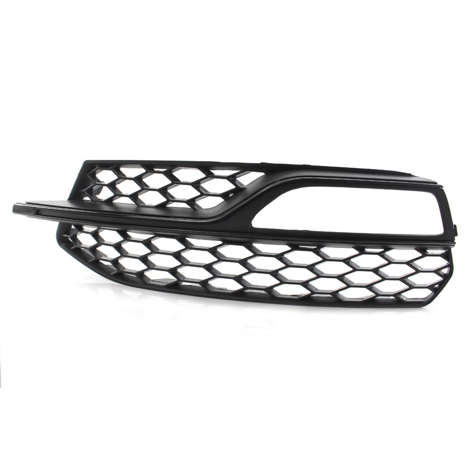 One Pair Replacement For Audi A3 S-Line S3 14-16 Bumper Honeycomb Fog Light Black Grille