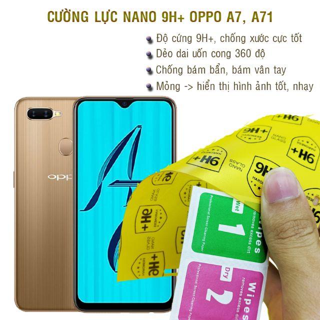 Dán cường lực nano dẻo dành cho Oppo A7, Oppo A71