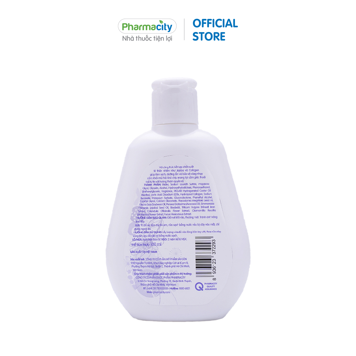 Gel vệ sinh phụ nữ Pharmacity (100ml)