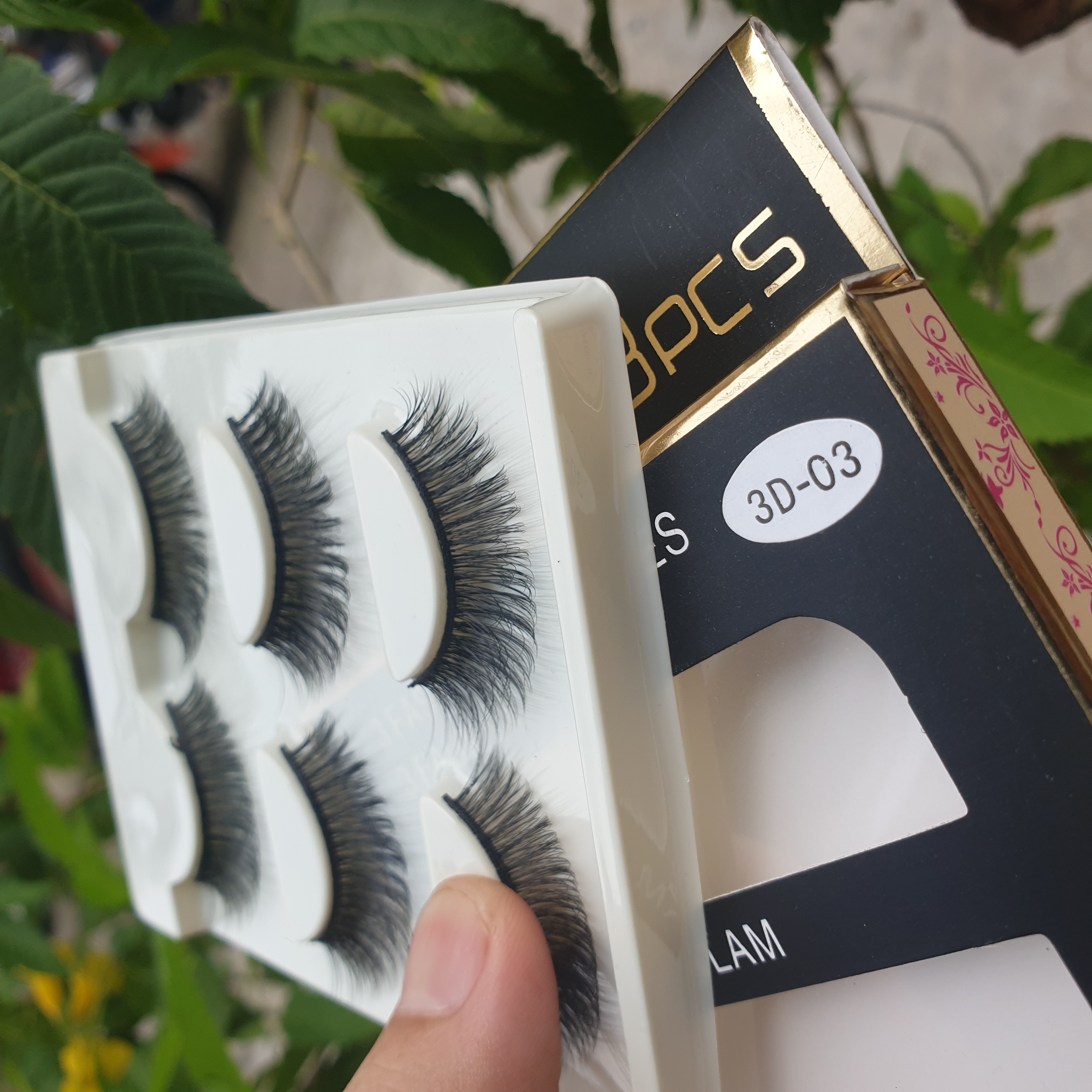 Lông mi giả lông chồn 3 Fashion Eyelashes 3 Faux-Cils 3D 1 bộ 3 cặp