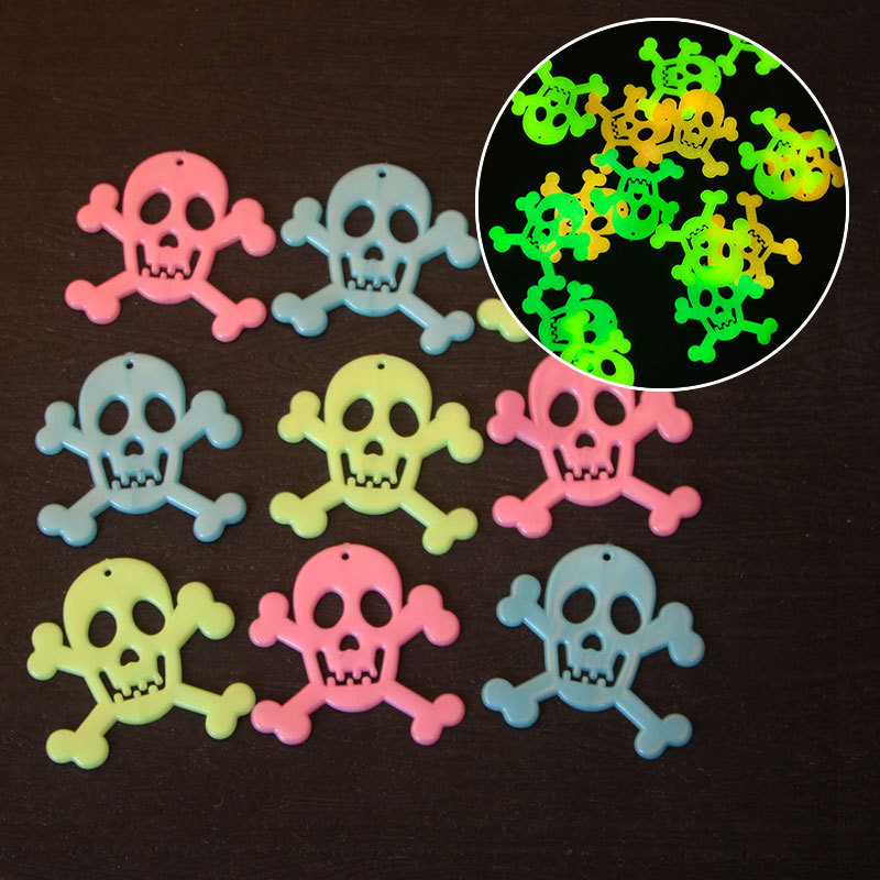 Bộ Hình Dán Dạ Quang Halloween – Hình Ma Quái, Bí Ngô, Phù Thủy, Phát Sáng Trong Bóng Tối