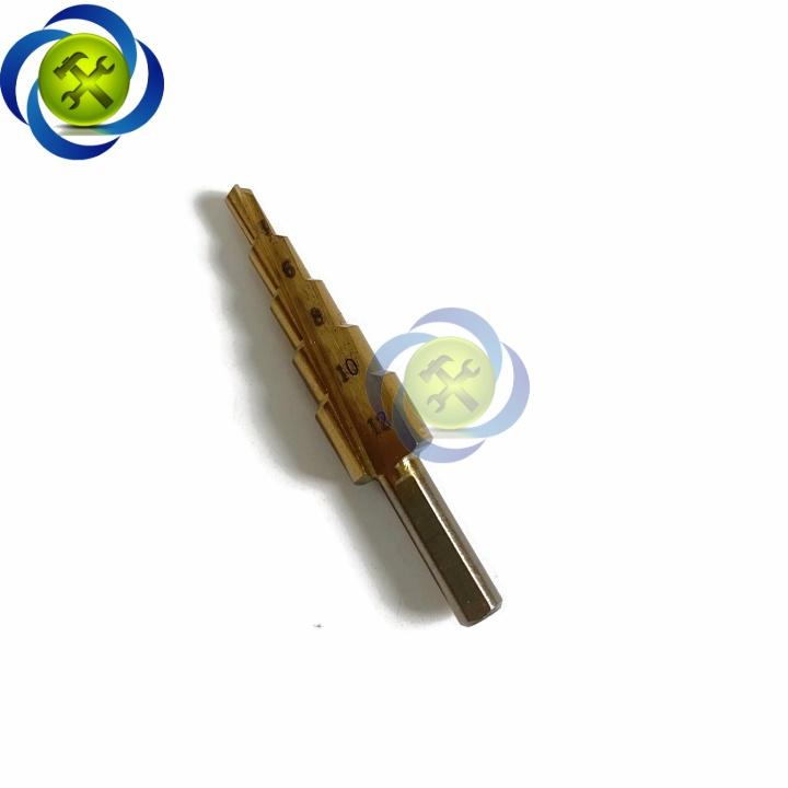 Mũi khoan tháp thẳng đuôi tròn 4-12mm Tolsen 75871