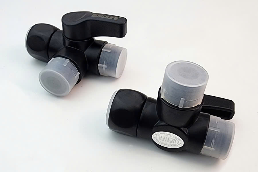 Van T 3 đường nước 21mm dùng chia nước cho bồn cầu và bộ xịt vệ sinh Eurolife EL-VT03 (2 màu: đen, trắng)