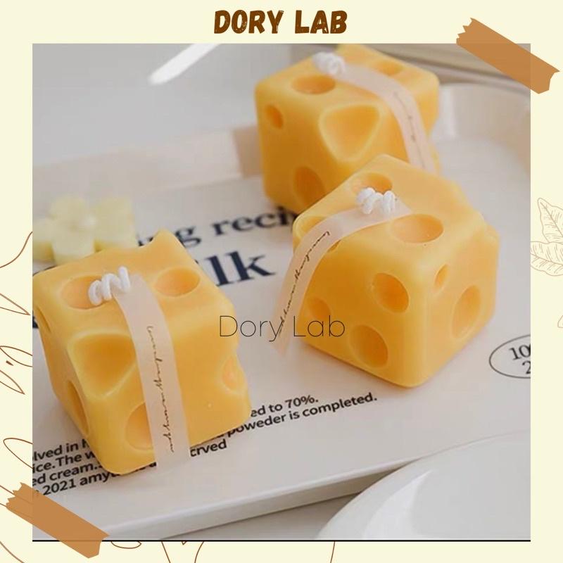 Nến Thơm Phô Mai Vuông Tinh Dầu Thiên Nhiên Handmade, Phụ Kiện Decor - Dory Lab