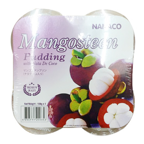 Thạch Pudding Dừa Nanaco 108G (108G X 4Cups/Lốc)