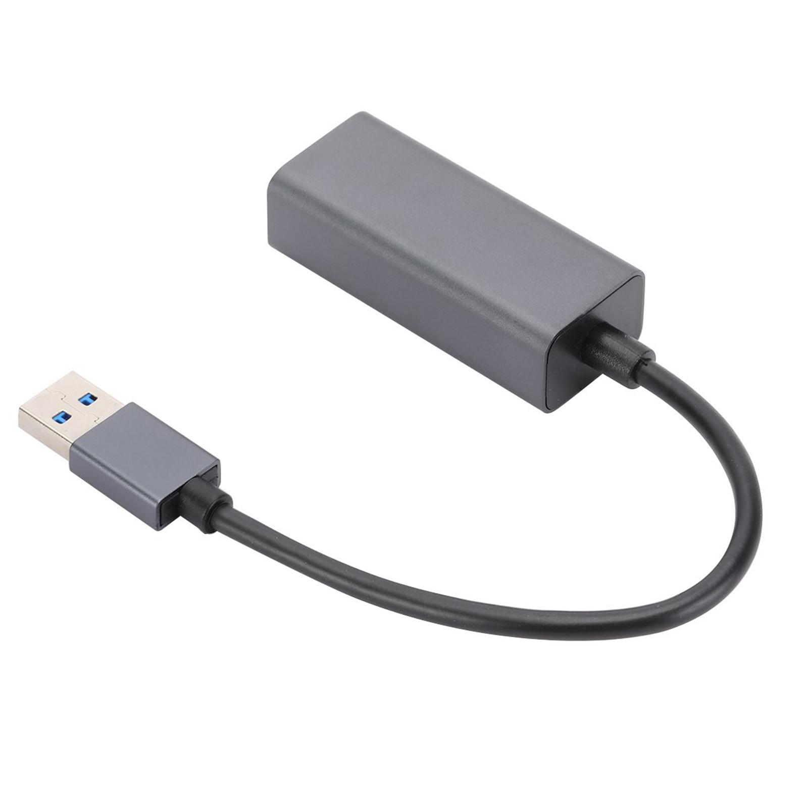 USB Ethernet Adapter, Dongle 10/100/1000Mbps High Speed Network Card for Windows PC Laptop