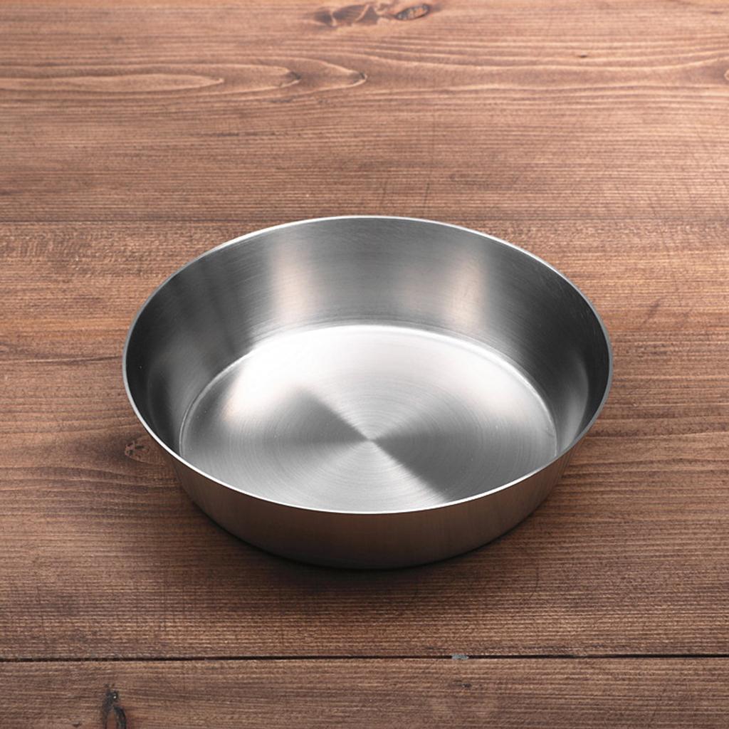 Stainless Steel Kimchi Dish Pickles Plate Small Tray Kitchen