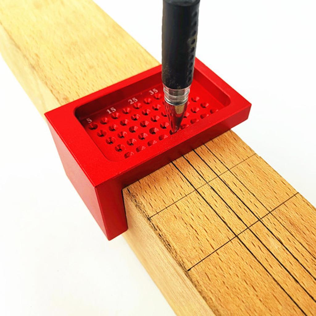 Durable Metal T-Shaped Cave Ruler Straight Guide Ruler Wood Marking Gauge