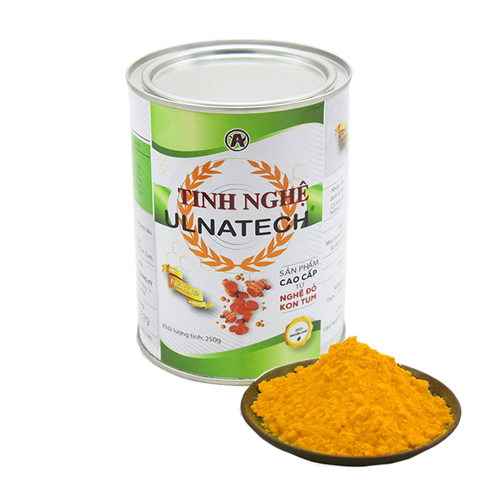 Combo 4 Lon Tinh bột nghệ Ulnatech (Nano Curcumin, mỗi lon 250gr)