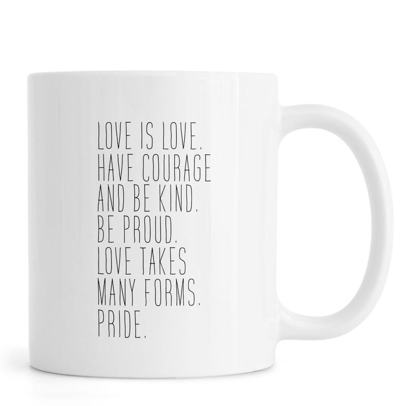Ly Cốc Sứ Cao Cấp hình Love is Love