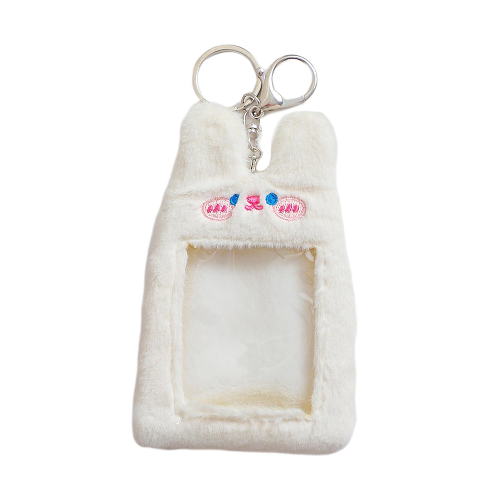 2x Plush Cartoon Photocard Holder Card Cover Practical Card Holder