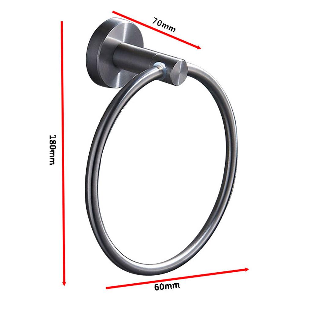 4x Stainless Steel Towel  Holder Wall Mounting for Bathroom Washroom