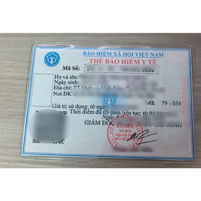 BAO ĐỰNG _Túi Đựng Bảo Vệ Thẻ BHYT Không Bị Hư Hỏng -Kích thước103cmx73 cm loại 1