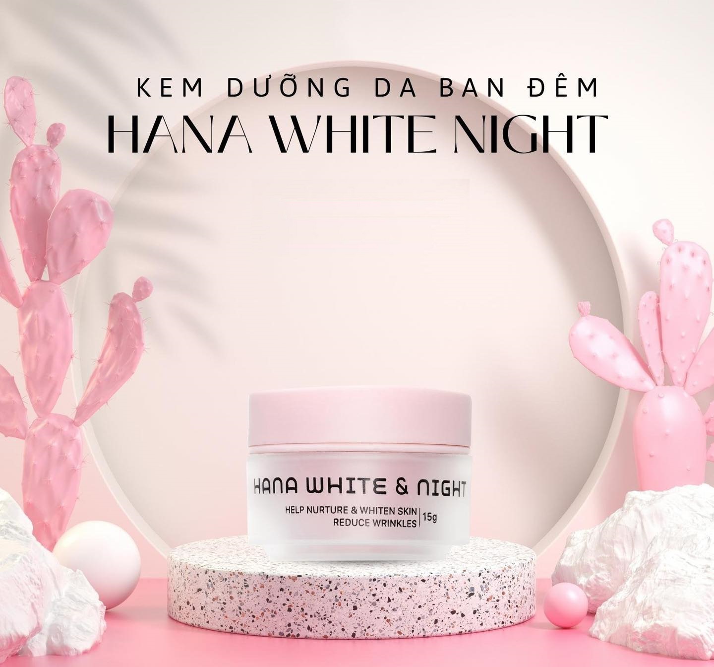 Kem Hanayuki Dưỡng Trắng Da Ngày Và Đêm Hanayuki Hana White Day & Night Hanayuki Chính Hãng