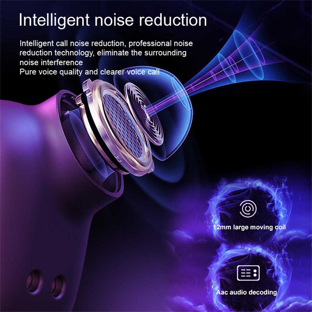 E10 Bluetooth V5.1 Tai Nghe Có Sạc USB Box Màn Hình 8D Âm Thanh TWS Tai Nghe Nhét Tai Không Dây Có Mic Dành Cho Điện Thoại Thông Minh