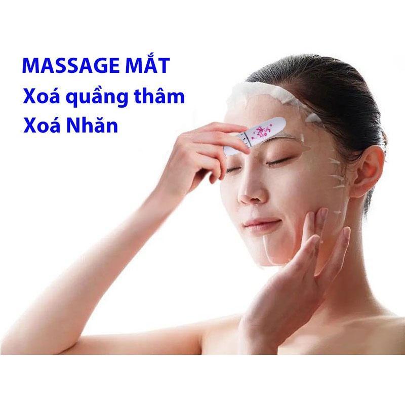 Máy Massage Mắt Mini Cầm Tay, Giảm Thâm Và Bọng Mắt, Tặng Kèm Pin AA