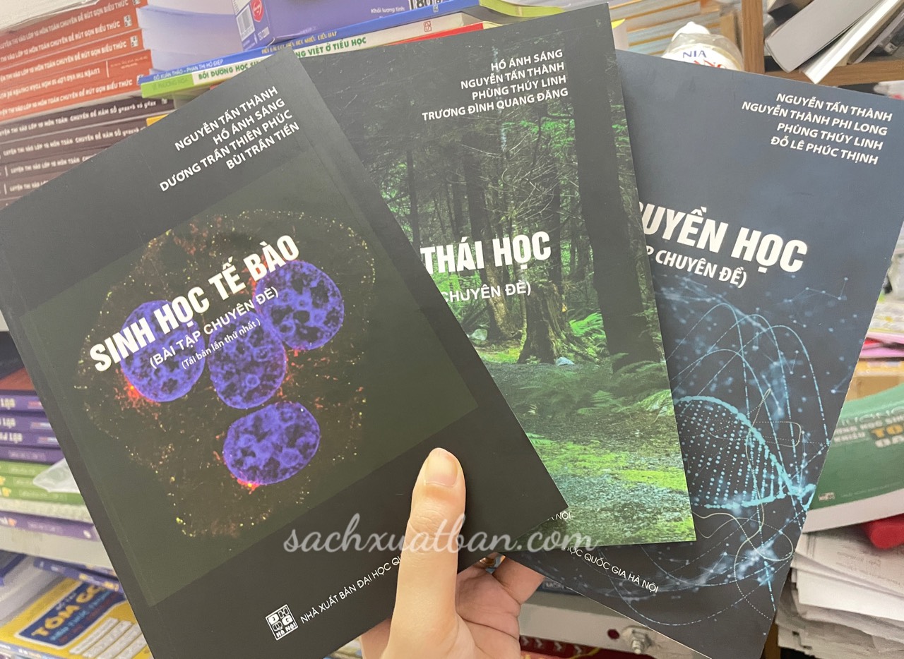 Combo 3 cuốn Bài tập chuyên đề: Sinh học tế bào, Sinh thái học và Di truyền học