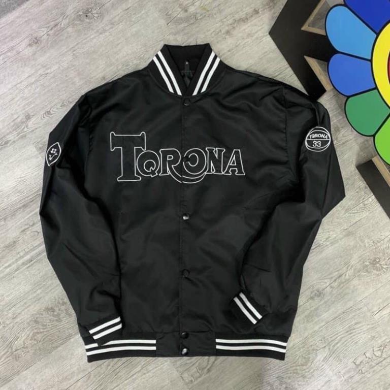 Áo khoác dù bomber unisex form rộng TORONA bóng chày nam nữ hót nhất năm