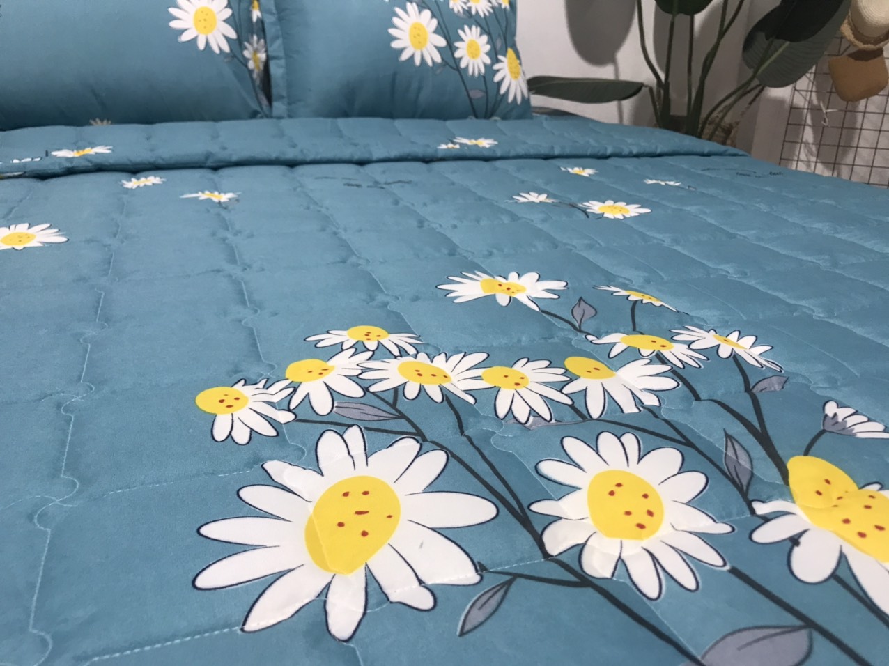 Bộ Chăn Ga Gối Hè Thu 5 Món Mã CH205