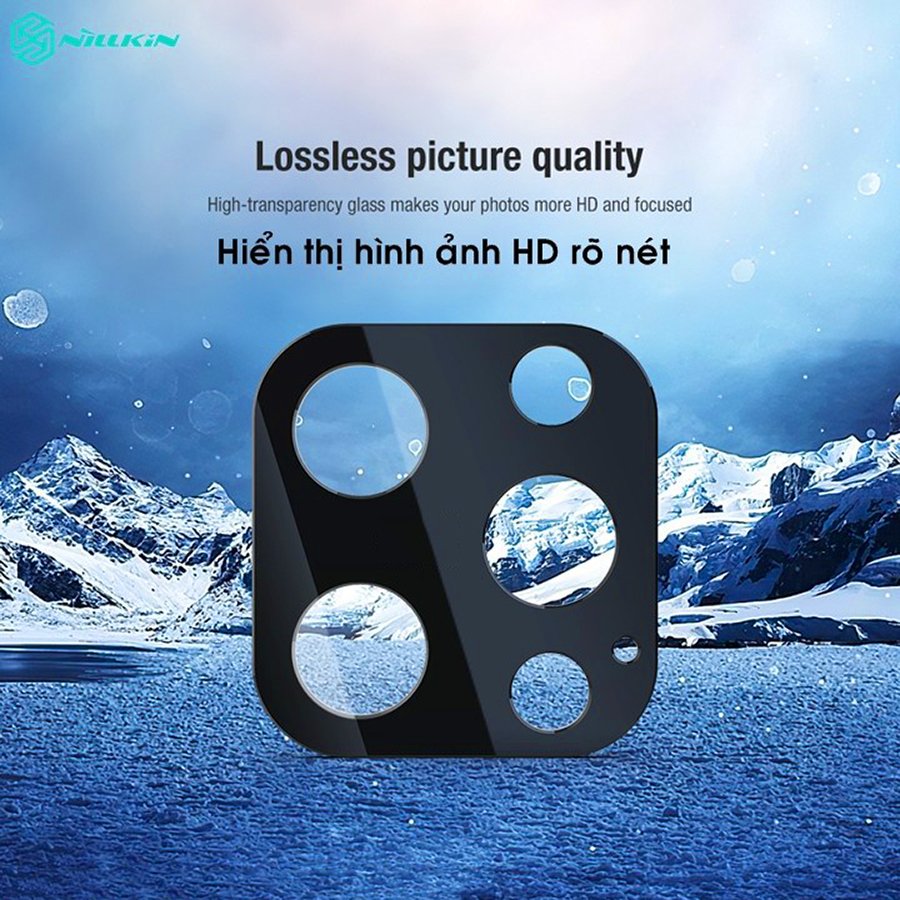 Combo kính cường lực thương hiệu Nillkin và kính camera HD 2in1 cho Iphone 12/12 Pro - 12 Pro Max - Hàng Chính Hãng