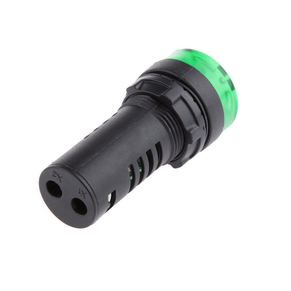 3X 1pc 12V 22mm Flash Light Green LED Beep Indicator -22SM