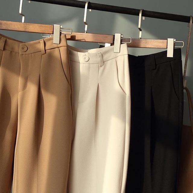 Quần Âu Nữ SALE Baggy Công Sở Cạp Cao Vải Nhiều Màu Chất Đẹp vải vitex nhập khẩu cao cấp xuất hàn quốc