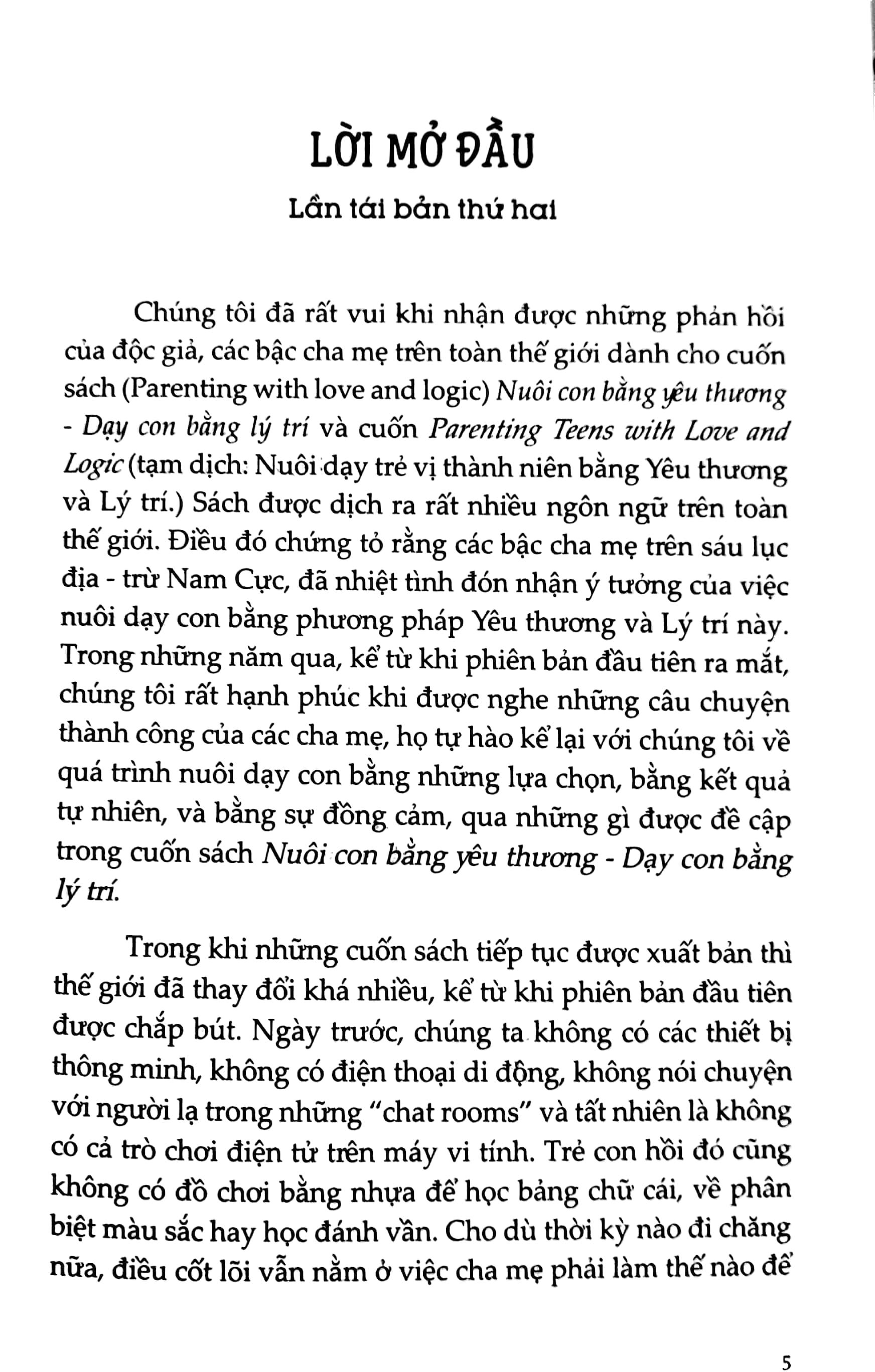 Nuôi Con Bằng Yêu Thương - Dạy Con Bằng Lý Trí - Tái Bản 2022