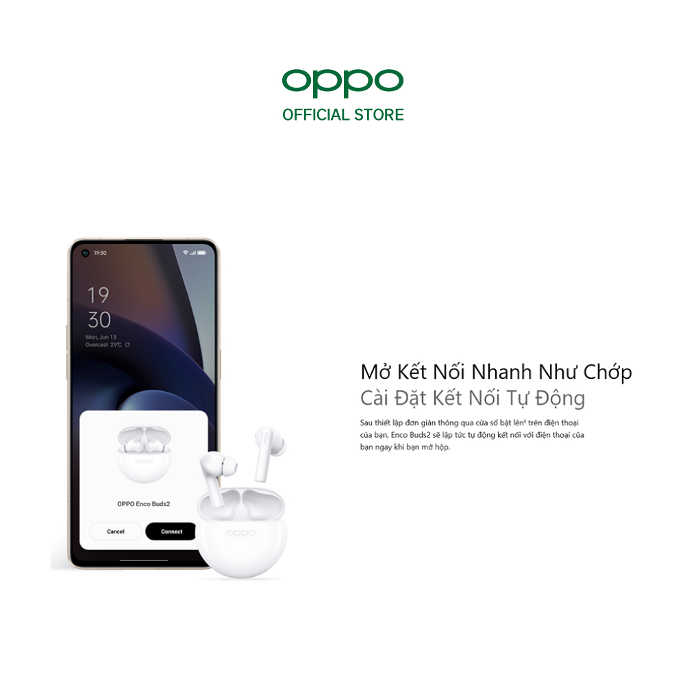 Tai nghe Không Dây True Wireless OPPO Enco Buds 2 | Hàng Chính Hãng