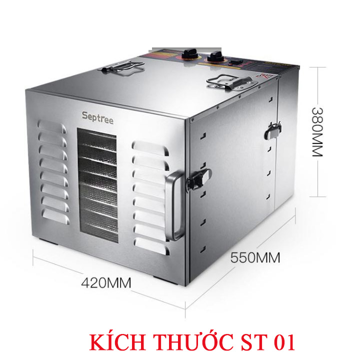 Máy sấy inox thực phẩm 10 khay sấy - Hàng Nhập Khẩu