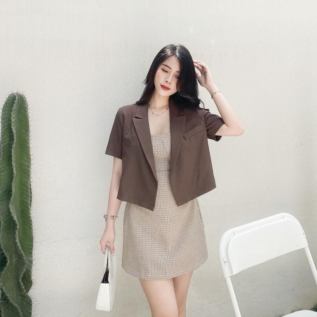 ÁO BLAZER LỬNG ZAREEN BLA03 NÂU