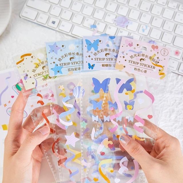 Dây stickers confetti xác pháo để trang trí