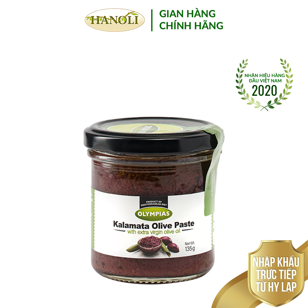 Pate quả oliu tím OLYMPIAS hũ 135g