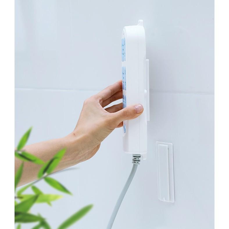 Miếng Dán Cố Định Ổ Cắm Điện, Điều Khiển, Cục Wifi Treo Tường Tiện Dụng 88062 SHIPNHANH88