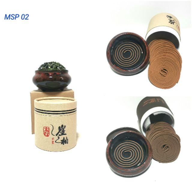 Combo 1 lư xông trầm &amp;amp; 1H khoanh 4h cao cấp