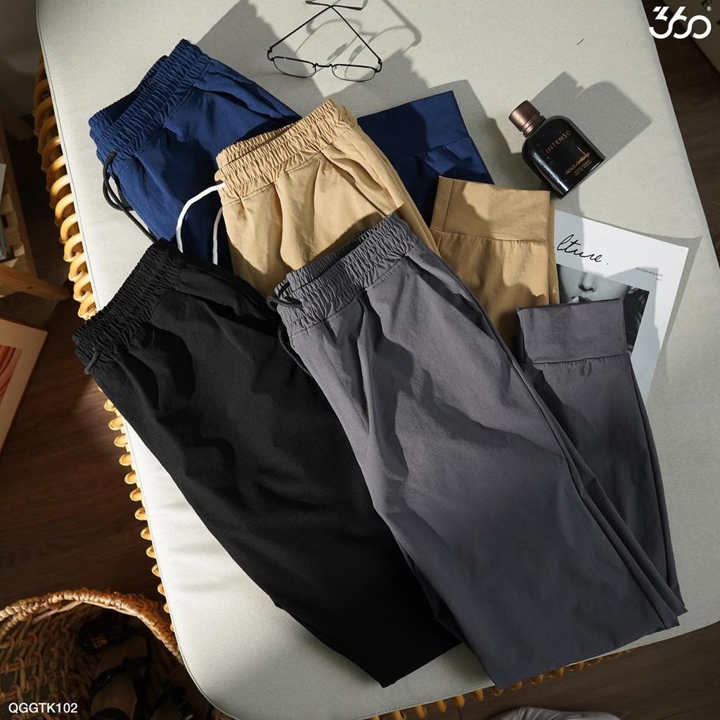 Sale Quần jogger vải nam 360 BOUTIQUE quần vải nam bó gấu thời trang - QGGTK102